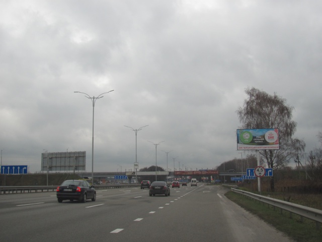 Щит 6x3,  Бориспільське шосе з м.Бориспіль (31+200м перед поворотом в с.Чубинське) в напрямку м.Київ