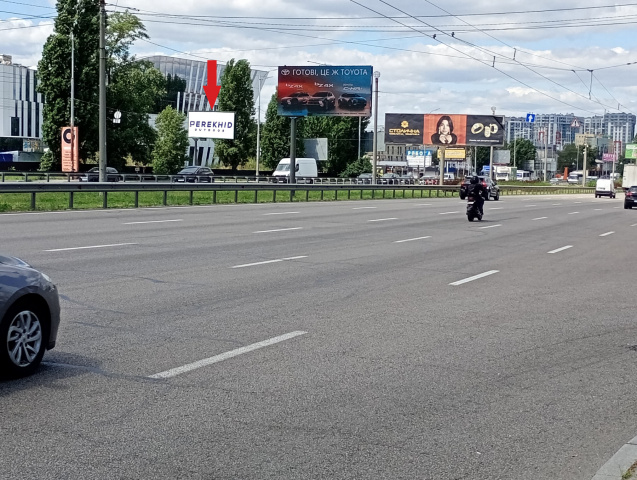 Щит 6x3,  Кільцева дорога, км 2+830 (біля автосалона, готель "Тиса", АЗС "БРОМ", Технополіс), в напрямку просп. Перемоги