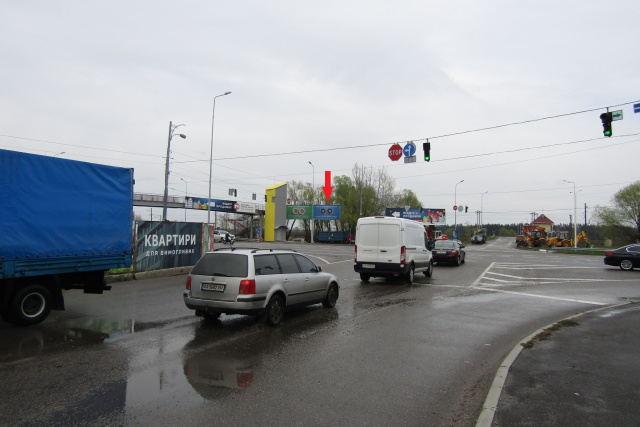 Призма 6x3,  Новообухівська траса (Дніпровське шосе) навпроти ТЦ "Мегамаркет", Мануфактура, за заправкою UPG, перед БРСМ,7км+300м., в напрямку м. Київ (права)