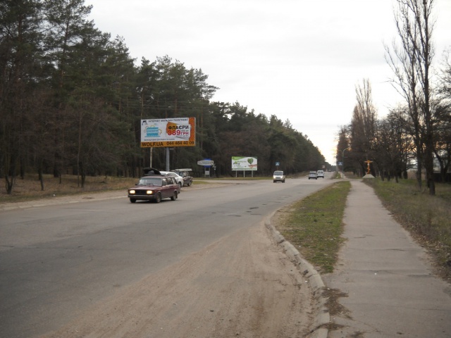 Щит 6x3,  дорога Черкаси-Канів (навпроти вул. Карбишева, ліва), в напрямку з міста