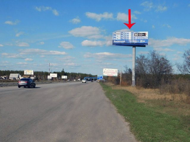 Суперборд 4x12,  В'їзд до Києва, з боку Одеси, від н.п.Глеваха, від котедж.городка Садок вишневий