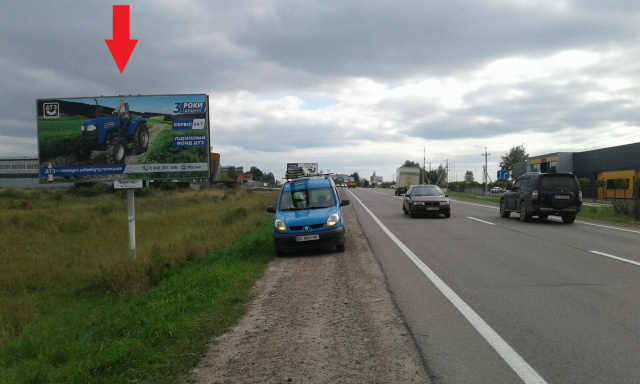 Щит 6x3,  Кільцева дорога, км 8 + 500, (Транспортна компанія "Транс сервіс 1", 900 м від АЗС Shell), в напрямку з міста Львів