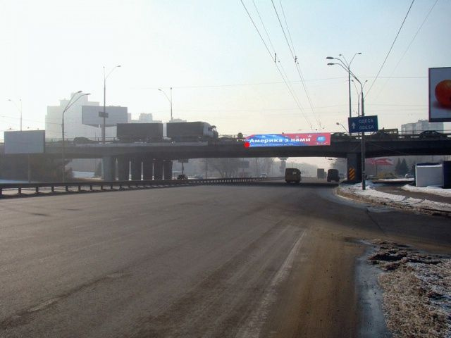 Міст 2x16,  Одеська пл., Глушкова пр-т, з центру