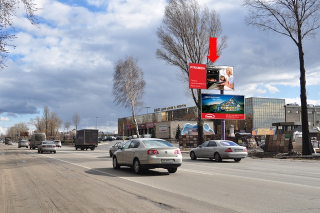 Щит 6x3,  Кільцева дорога, (ТЦ "Аракс", супермаркеТ "Метро", "Епіцентр"), верхня, в напрямку Одеської пл.