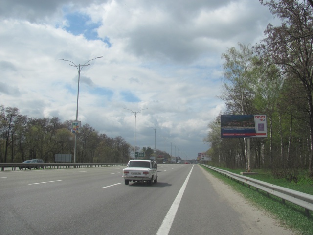 Щит 6x3,  Бориспільське шосе в м.Київ,  (27+450, 1 км після зупинки с. М.Олександрівка)