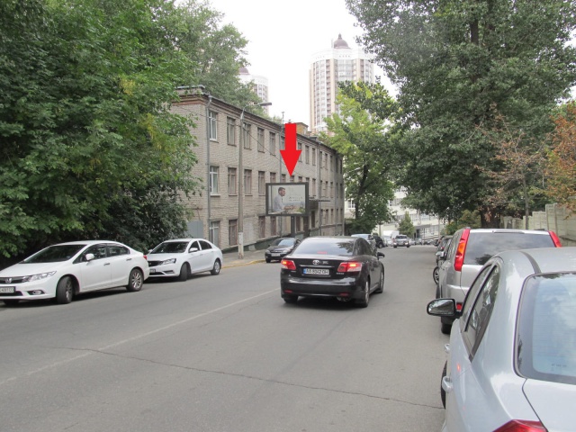 Беклайт 3.14x2.3,  Кудрявський узвіз, 5, (Кристал банк), в напрямку вул. Глибочицькій