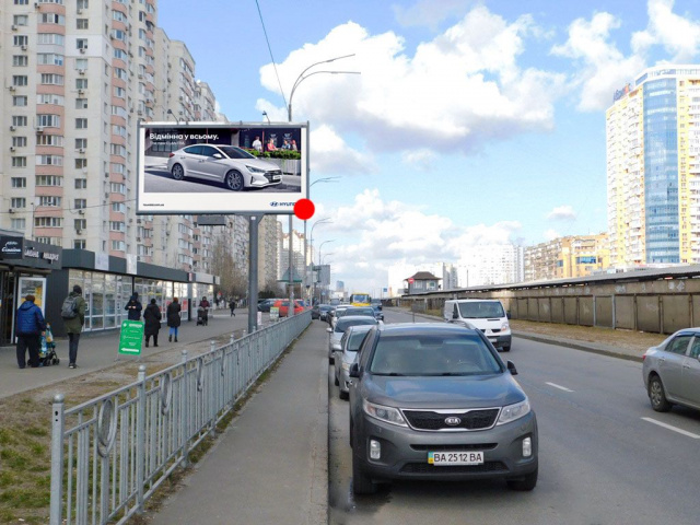 Щит 6x3,  Григоренка Петра пр-т / Срібнокільська вул. 1