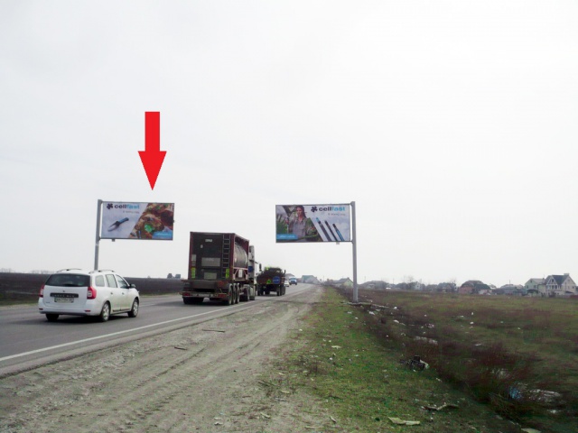 Щит 6x3,  Кільцева дорога(траса М-03км 13+440  ліва), з'їзд з пр.Гагаріна до пр-т Героїв Харкова, ХТЗ ,виїзд з міста на  Ростовську трасу .