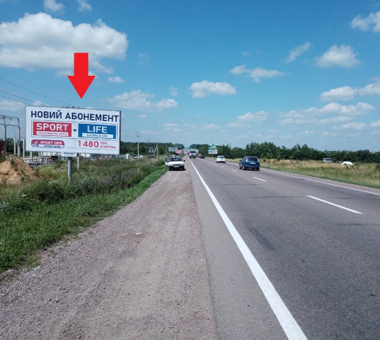 Щит 6x3,  Кільцева дорога, км 8 + 500, (Транспортна компанія "Транс сервіс 1", 900 м до АЗС Shell), в напрямку міста Львів