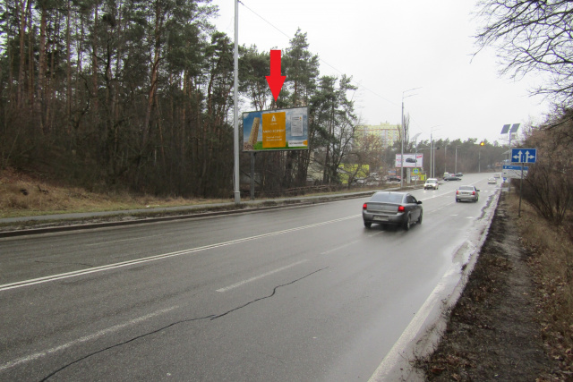 Щит 6x3,  Столичне шосе ("Велика Кишеня", ЖК "Лісовий" ), в напрямку м. Київ
