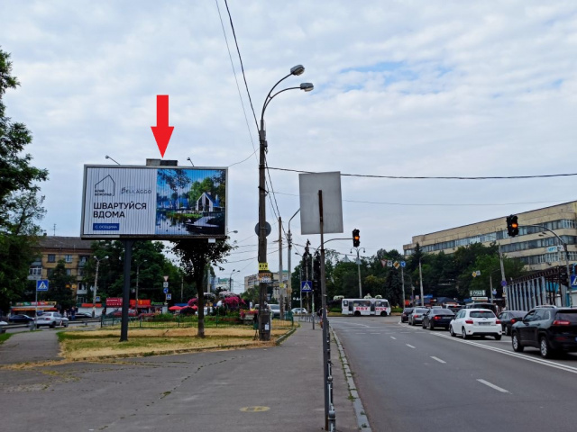 Призма 6x3,  Мінський просп. (супермаркет АТБ, ринок "Полісся"), в напрямку Т.Шевченка площа, Полярна вул.