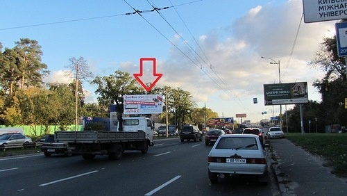 Щит 6x3,  Кільцева дорога, поворот на Львівську, на розподілювачі, в сторону Одеської площі