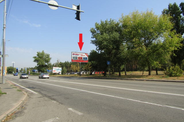 Щит 6x3,  Столичне шосе (Автосалон ELITE AUTO, АЗС "AVP"), в напрямку Київ
