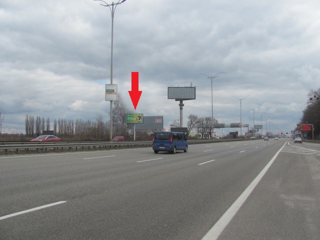 Щит 6x3,  Бориспільське шосе в м.Бориспіль (31+200м після повороту в с.Чубинське) в напрямку з м.Київ