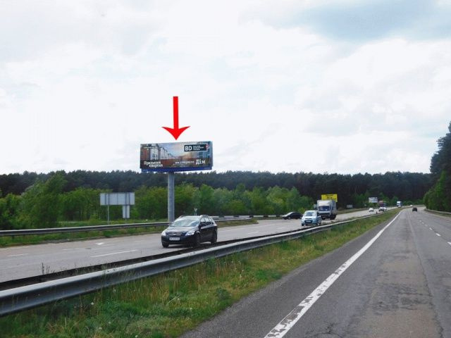 Суперборд 4x12, В'їзд до Києва, з боку Чернігова, виїзд на Бровари, за мостом, від котедж.городка Княжичі Суперборд 4x12, В'їзд до Києва, з боку Чернігова, виїзд на Бровари, за мостом, від котедж.городка Княжичі